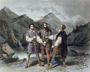 Il Giuramento dei Tre Cantoni, illustrazione per l
